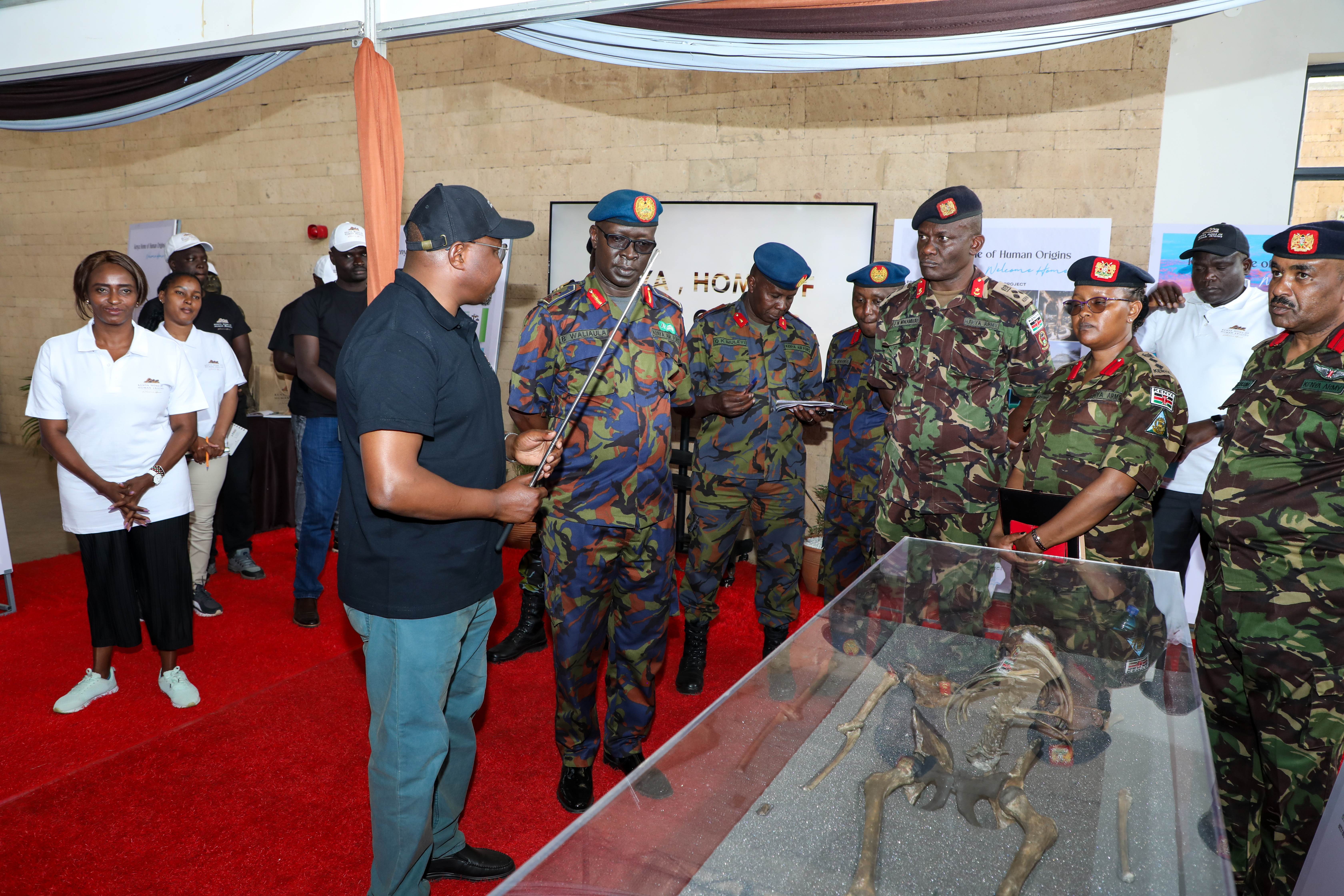 Technical Committee Chair, Maj Gen Waliaula, at the 2024 Nairobi International Trade Fair.
