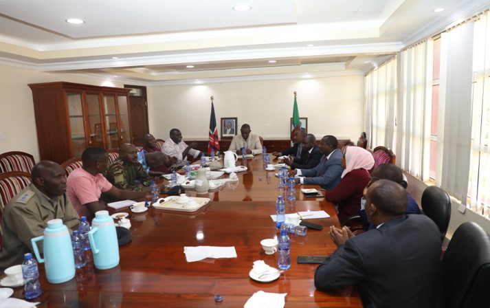 Courtesy Call by the Taskforce Members with Marsabit County Deputy Governor.